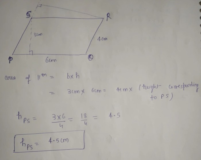 Perimeter calculate calculator parallelogram swimming