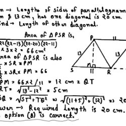 The figure is a parallelogram. one diagonal measures 28 units.