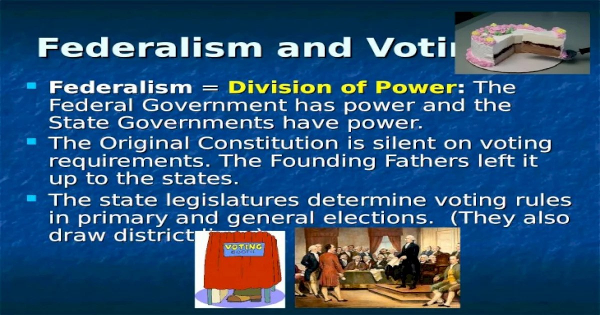 Federalism and the division of power worksheet