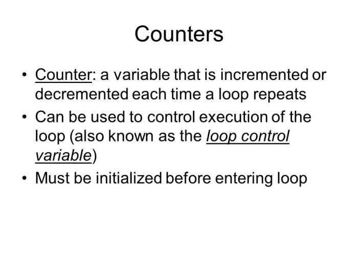 The loop control variable is initialized after entering the loop